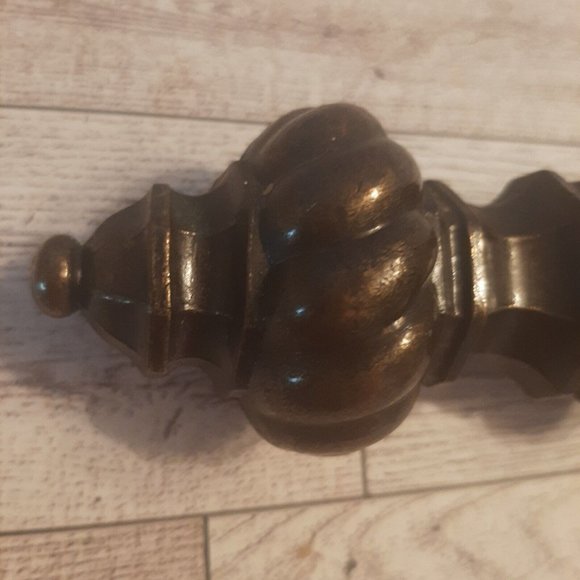 Ornate Oil Rubbed Bronze Finish Drawer Pull 4" CTC Empire Style - Picture 3 of 10